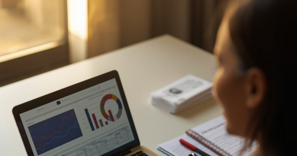 Aliyah and US Taxes: How US Citizens Handle Double Taxation in Israel (2026 Guide) 2 Person reviewing financial charts on a laptop at a desk