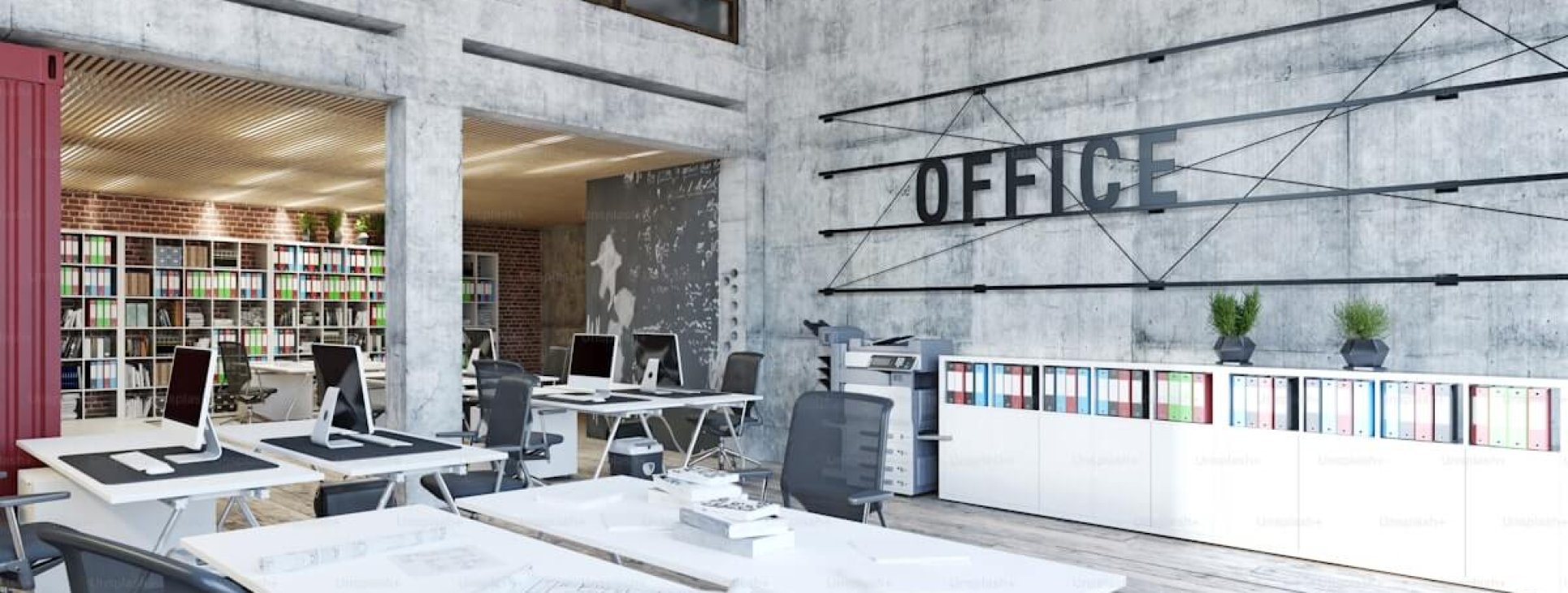 Modern professional office space representing Bituach Leumi employer contributions in Israel