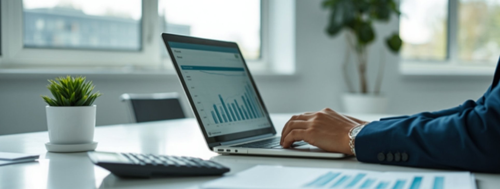 Professional reviewing employer of record cost breakdown on a laptop