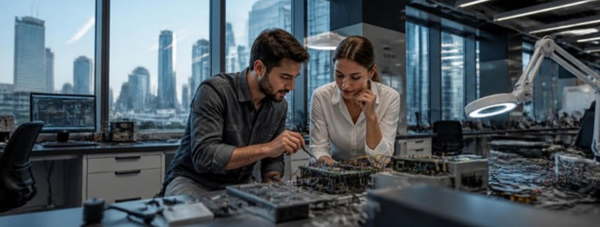 R&D engineers collaborating in a Tel Aviv tech lab, representing Israel R&D tax incentives for foreign investors